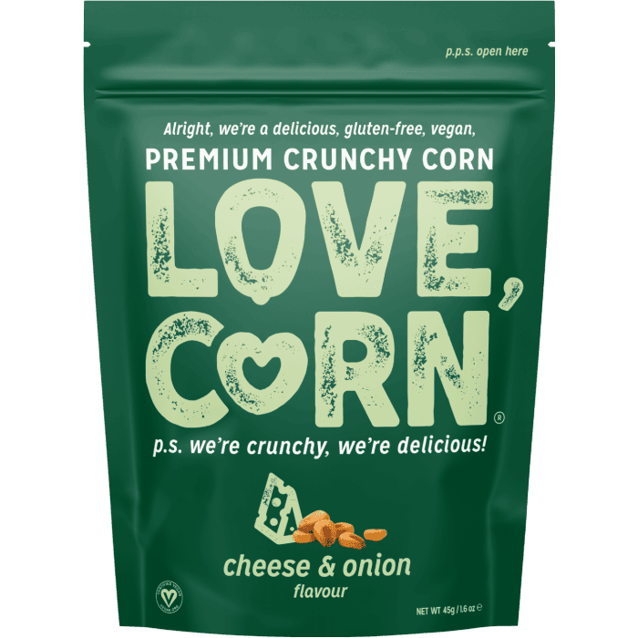 Love Corn Crunchy Corn Pouch - Cheese and Onion